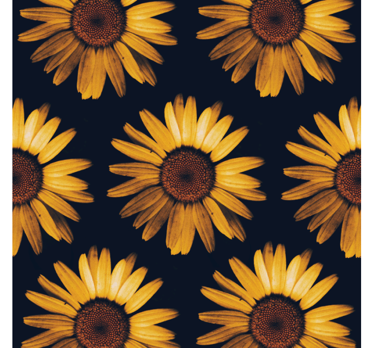 Papel de parede flores girassol amarelo - TenStickers