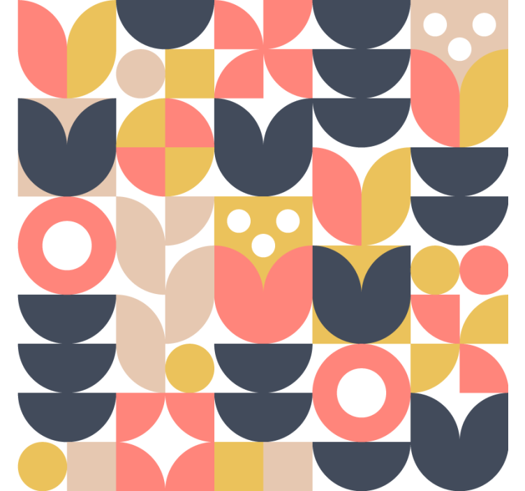 Papel de parede nórdicos geométricos - TenStickers