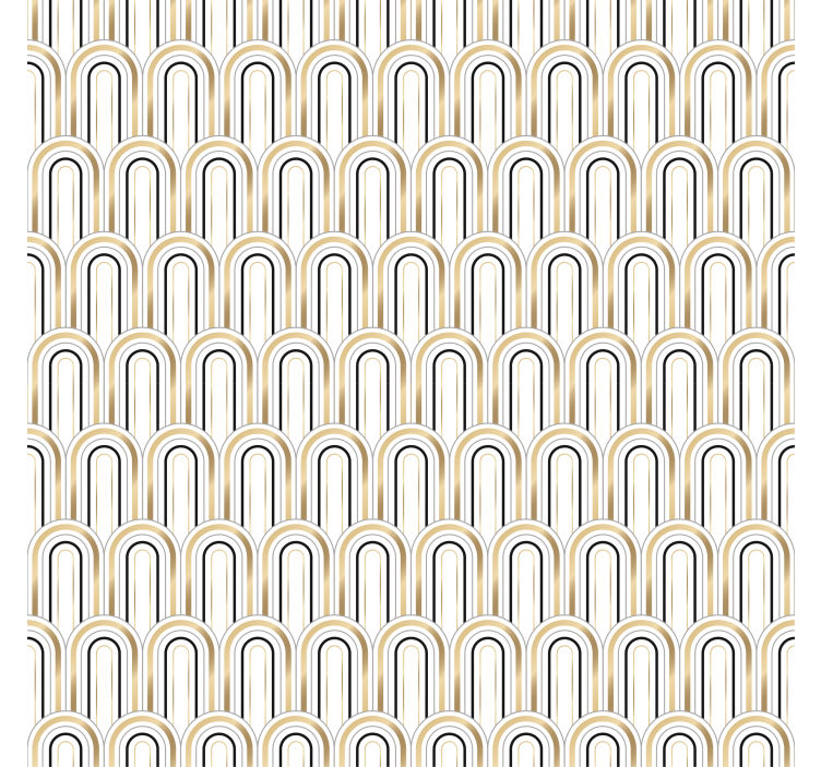 Papel de parede formas geométricas estilo art deco - TenStickers