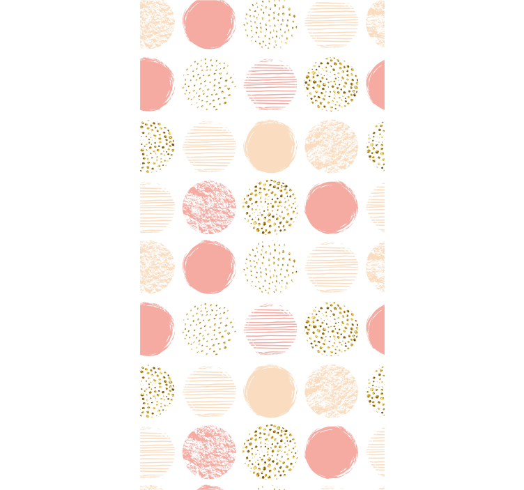 Papel de parede moderno variedade de pontos pastel - TenStickers