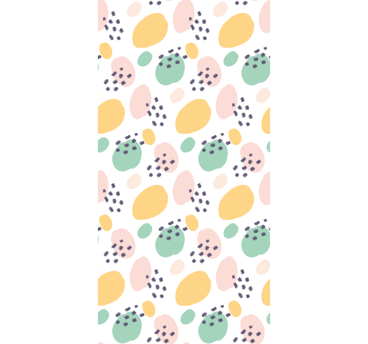 Papel de parede infanto juvenil formas abstratas em pastel - TenStickers