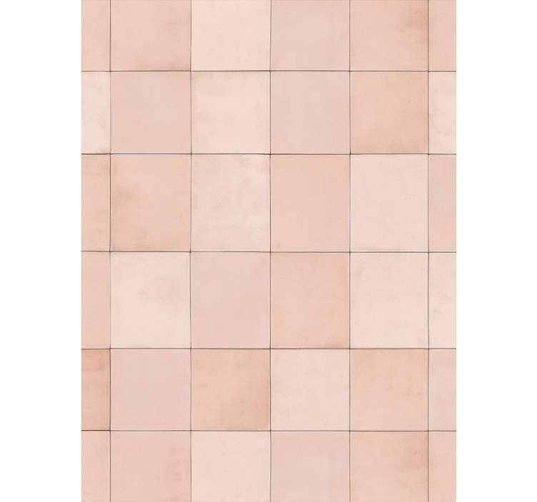 Papel de parede para cozinha padrão de azulejo rosa - TenStickers
