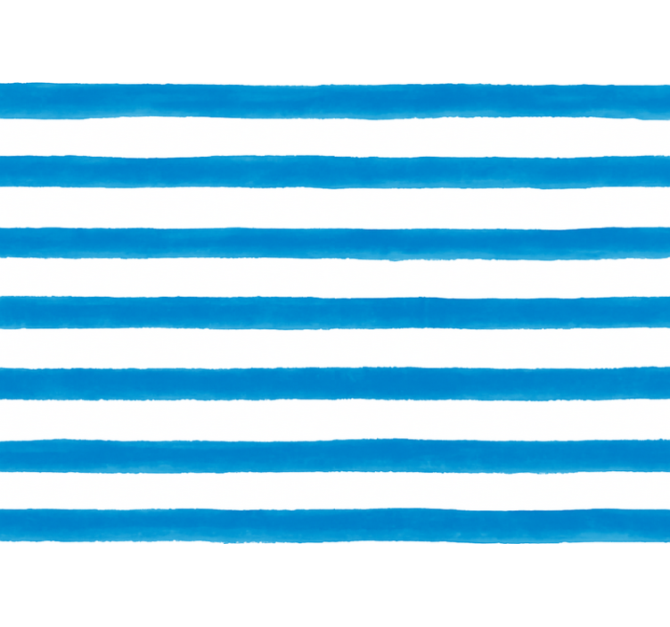 Papel de parede horizontal barras em aquarela azul - TenStickers