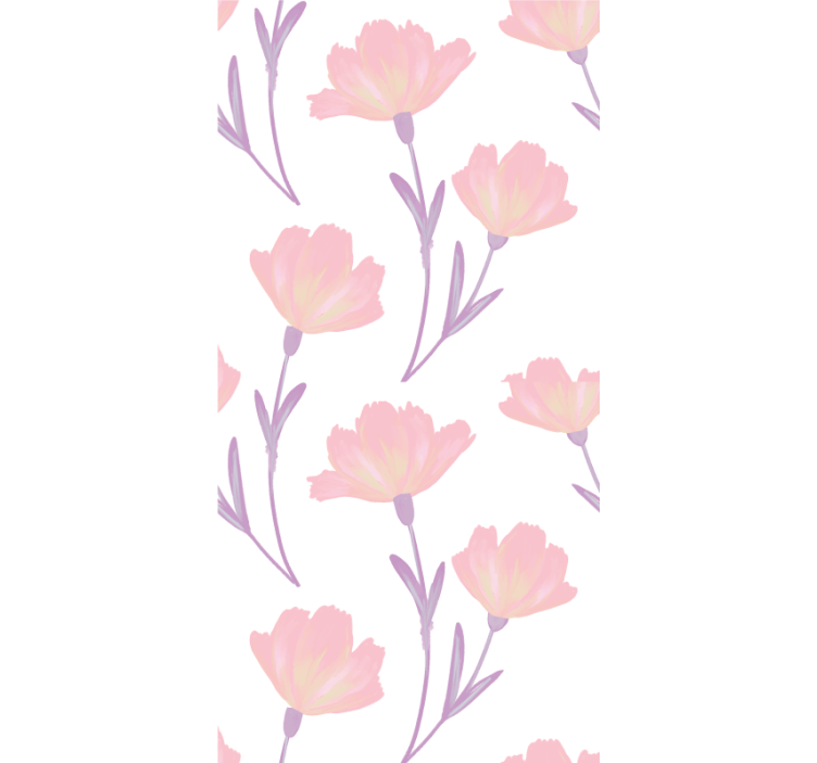 Papel de parede flores tema flores suaves - TenStickers