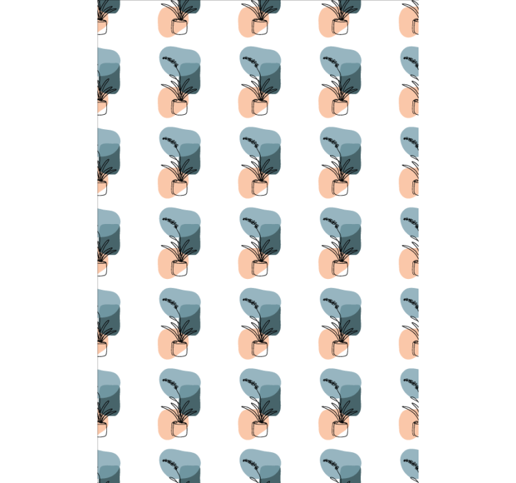 Papel de parede flores com design minimalista de orquídeas - TenStickers