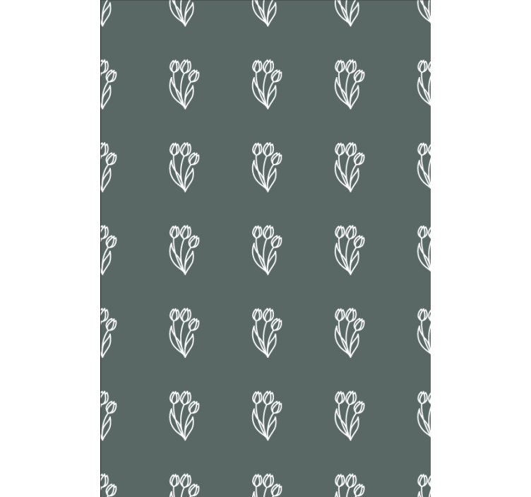Papel de parede flores com lindo design de tulipas - TenStickers