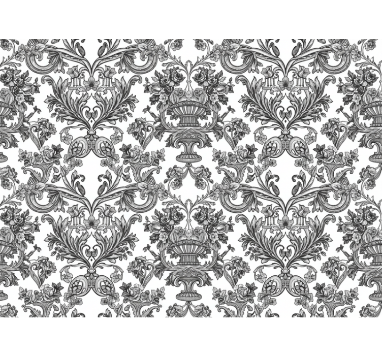 Papel de parede barroco jardim secreto sombrio - TenStickers