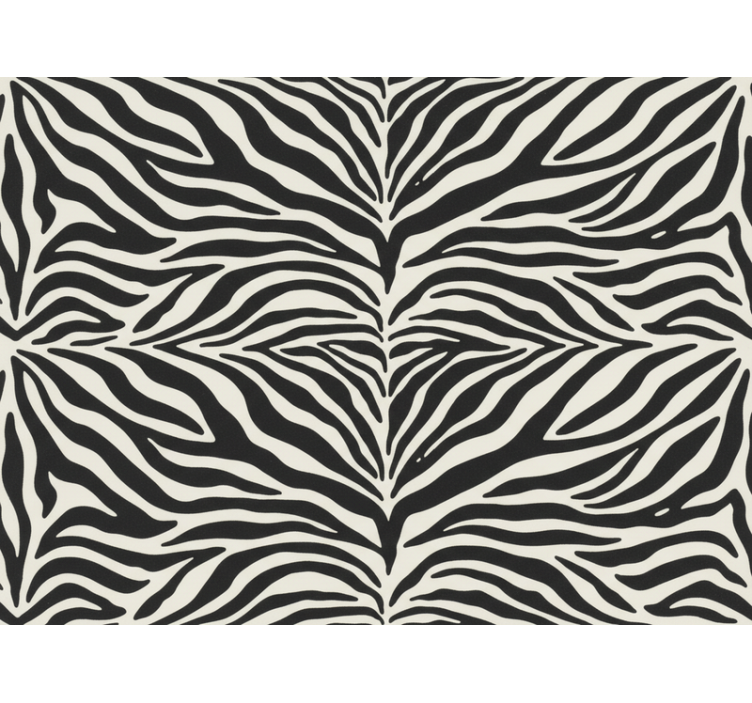 Papel de parede zebra padrão zebra realista - TenStickers