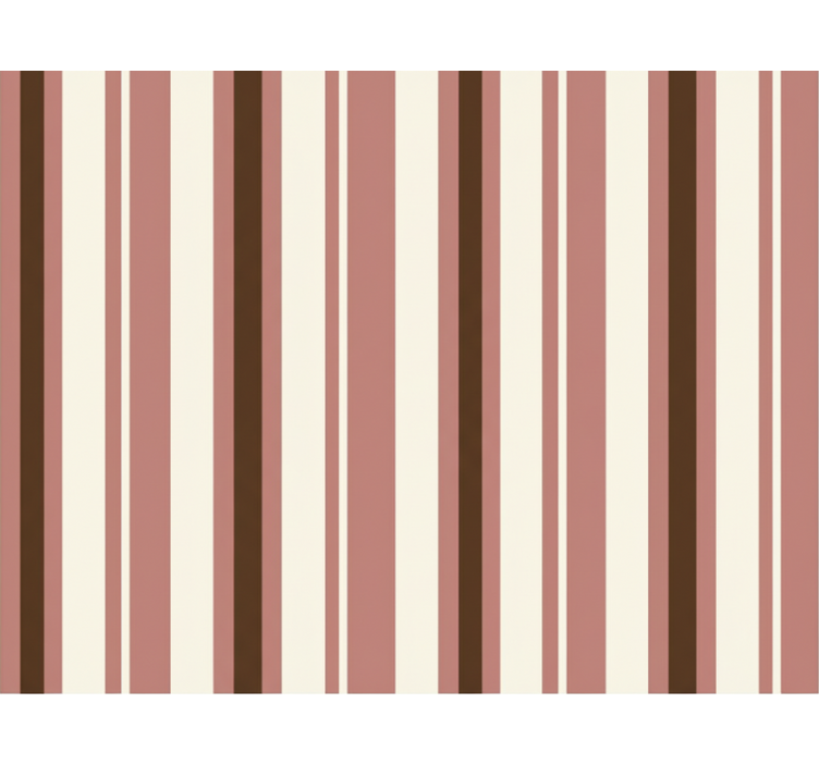 Papel de parede vertical listras rosa e marrom - TenStickers