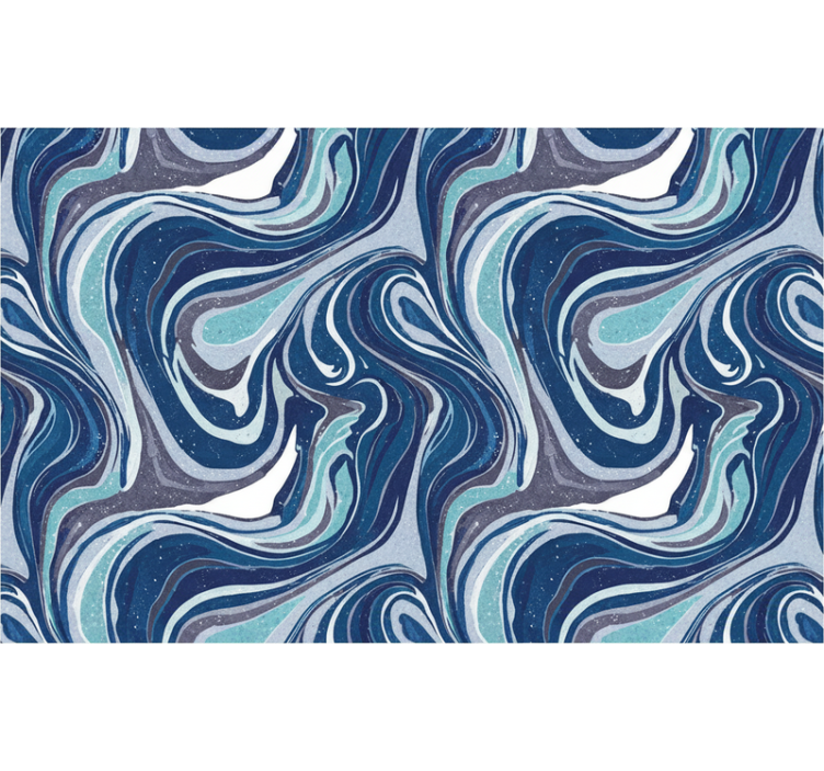 Papel de parede moderno com padrão espiral abstrato escuro - TenStickers