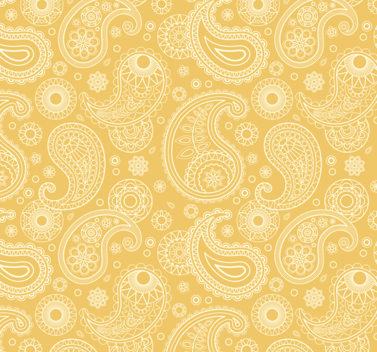 papel parede ornamental Estilo paisley árabe - TenStickers