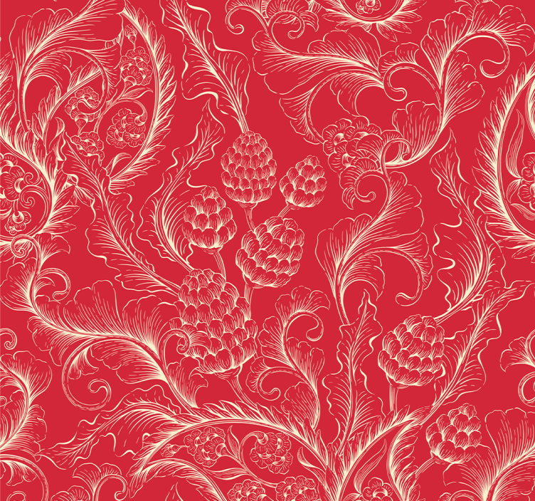 papel de parede ornamental Ilustração paisley - TenStickers