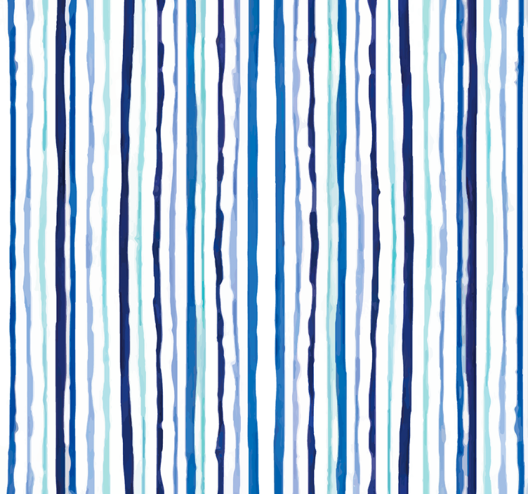 Papel de Parede riscas padrão vertical azul - TenStickers