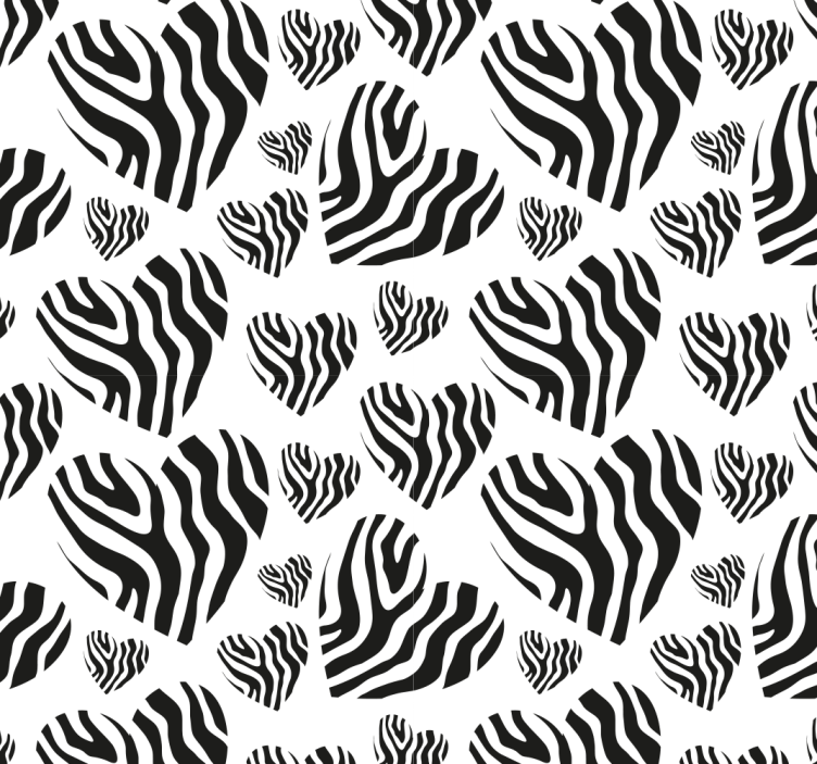 papel de parede para sala simplicidade do padrão zebra - TenStickers