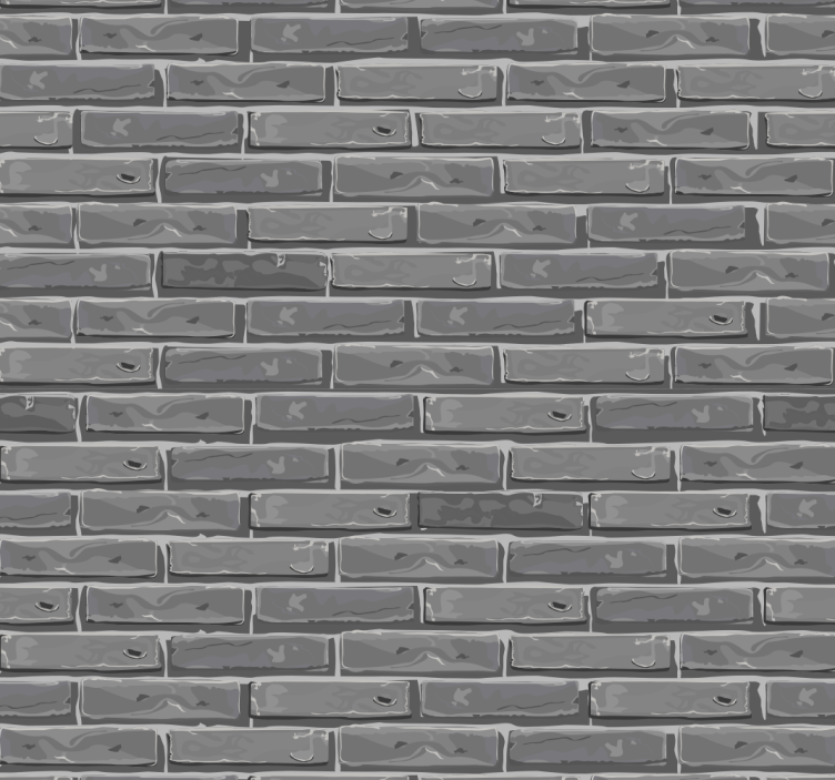 papel de parede tijolo Na sombra - TenStickers