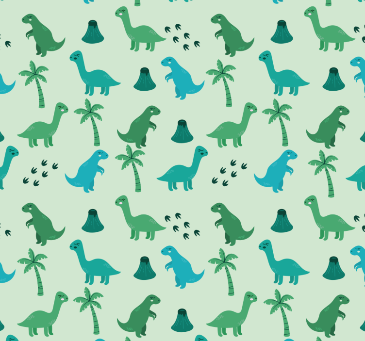 Papel de parede dinossauros motivos de dinossauros - TenStickers