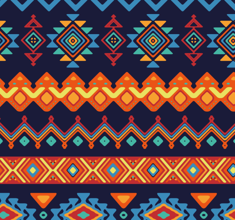 papel de parede artistíco Tecido com tema tribal africano - TenStickers