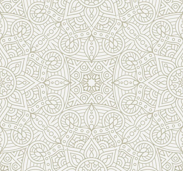 papel de parede ornamental mandalas geométricas - TenStickers
