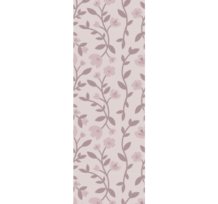 papel de parede floral Flores rosa delicadas - TenStickers