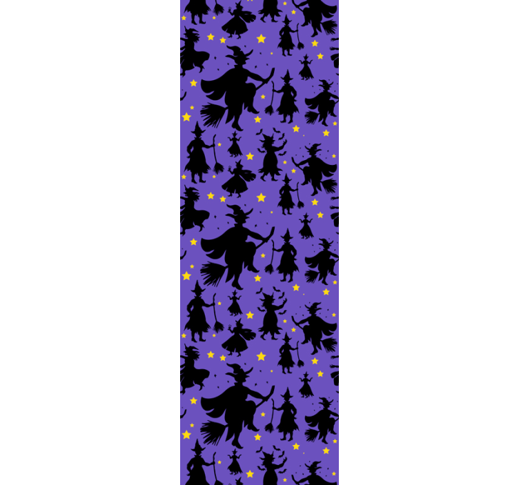 papel de parede para sala Bruxas voadoras - TenStickers