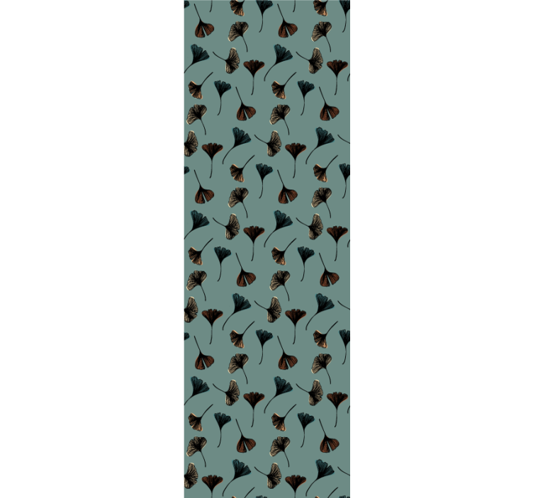 papel de parede flores motivo botânico de ginkgo - TenStickers
