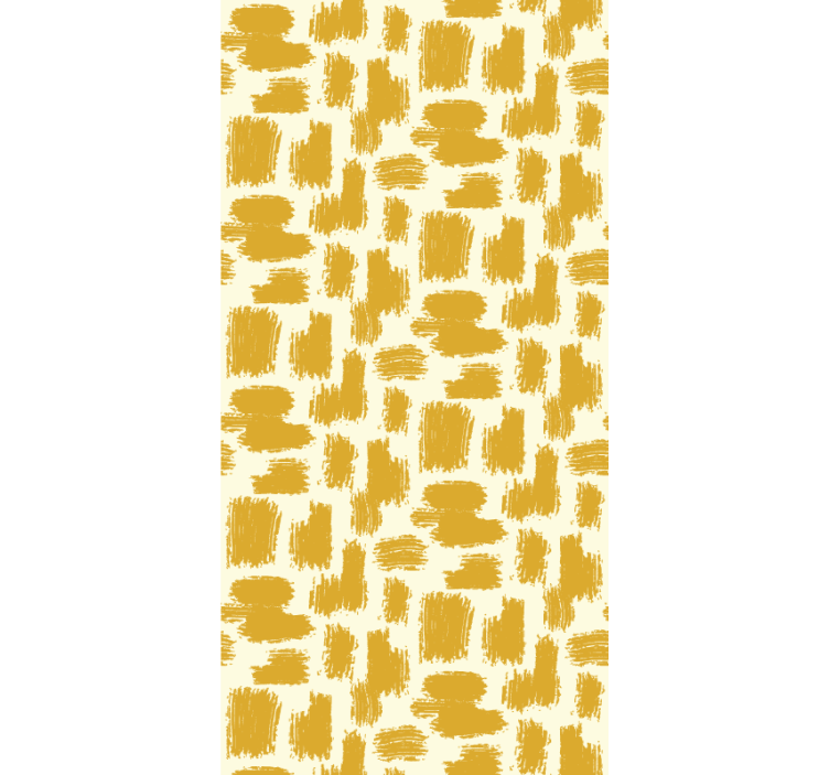 papel de parede abstracto Traço de tinta amarela - TenStickers