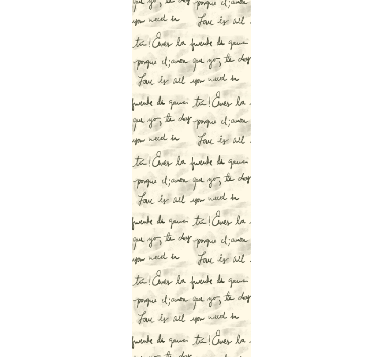 papel de parede para quarto Padrão de escrita à mão vintage - TenStickers