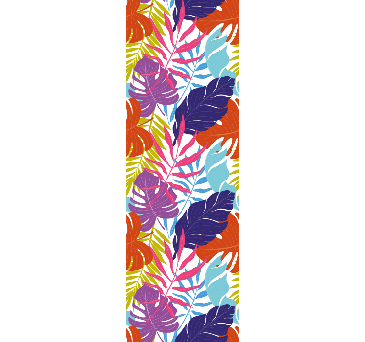 papel de parede natureza Folhas coloridas - TenStickers