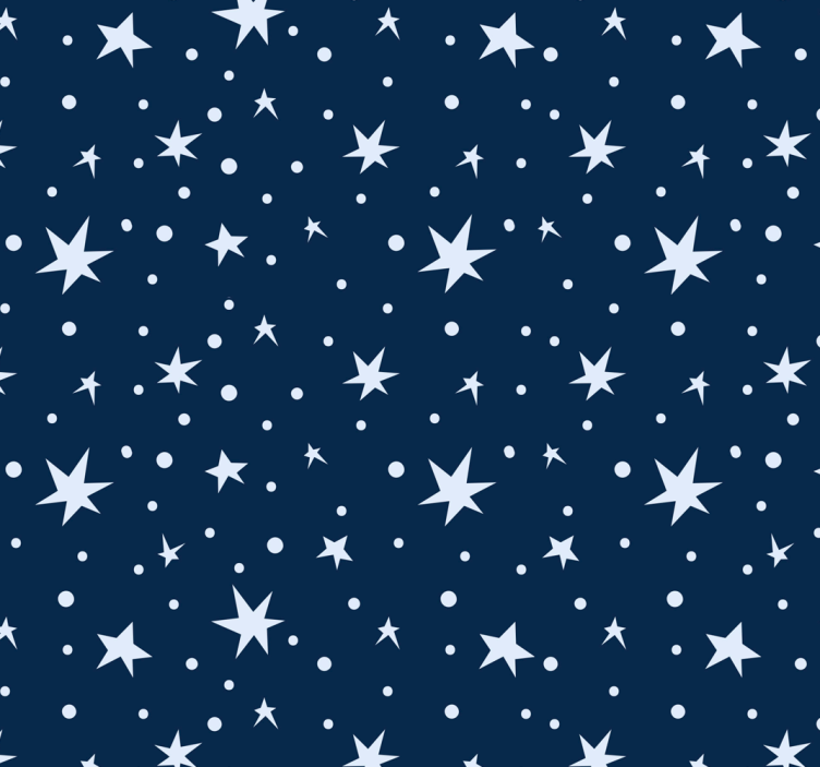papel de parede estrelas Estrelas em azul marinho - TenStickers
