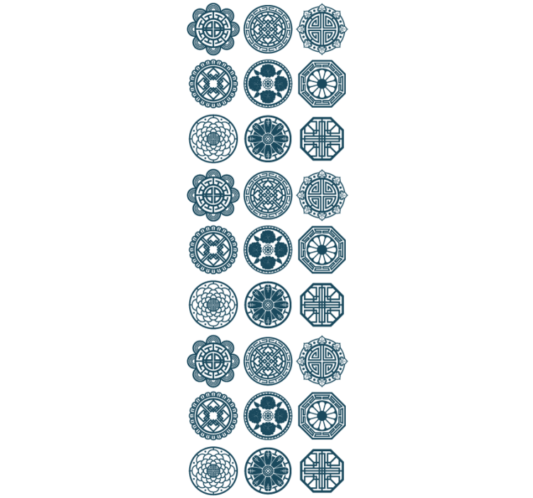 papel de parede azulejo padrões geométricos de azulejos - TenStickers