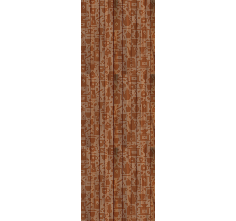 papel de parede para cozinha Padrão de madeira de café - TenStickers