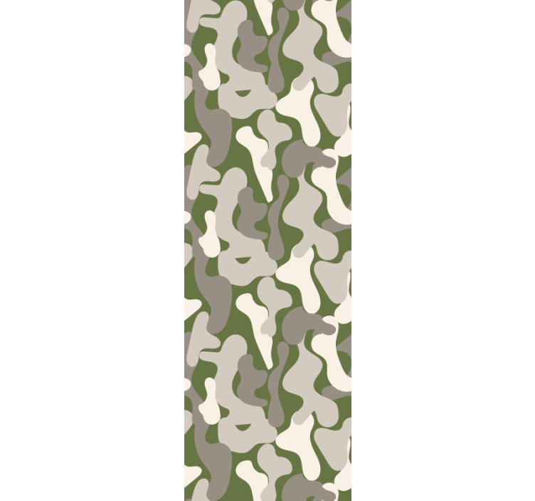 papel de parede para quarto Camuflagem verde e cinza - TenStickers