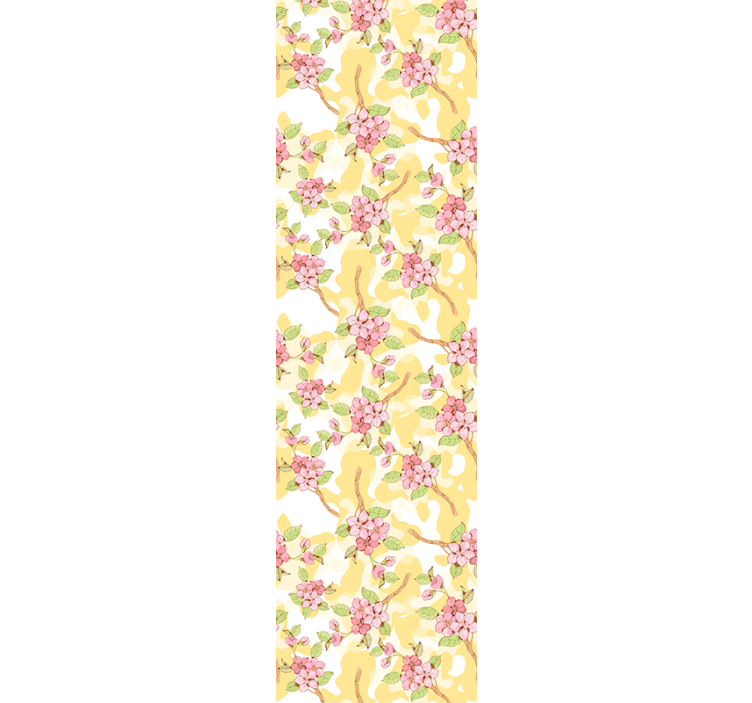 papel de parede flores cascata floral - TenStickers