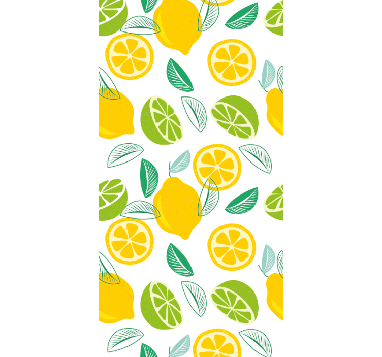 papel de parede moderno Metades de frutas cítricas - TenStickers