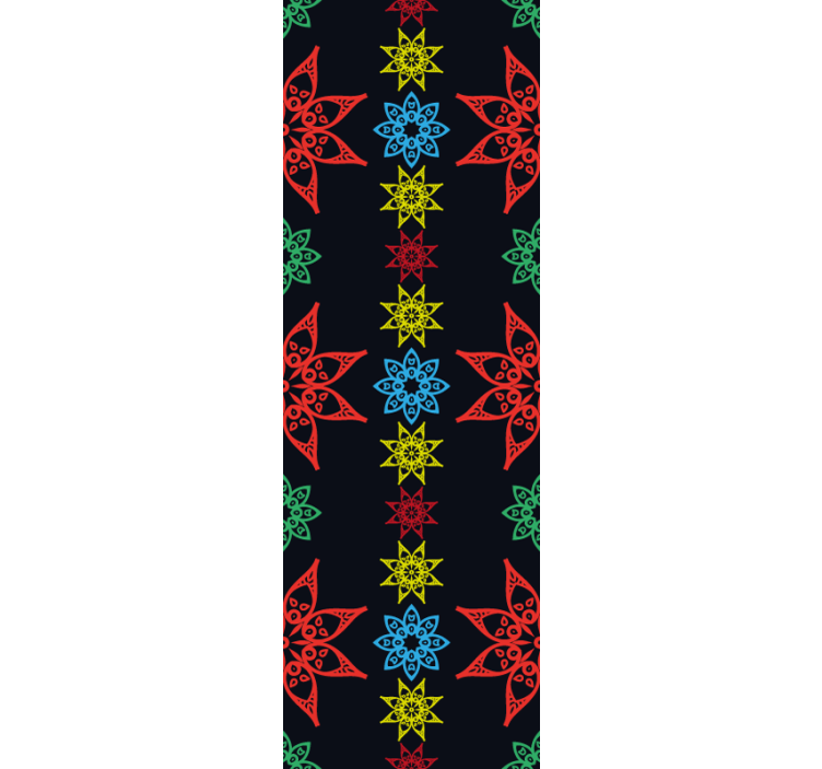 papel de parede ornamental ornamentação floral - TenStickers