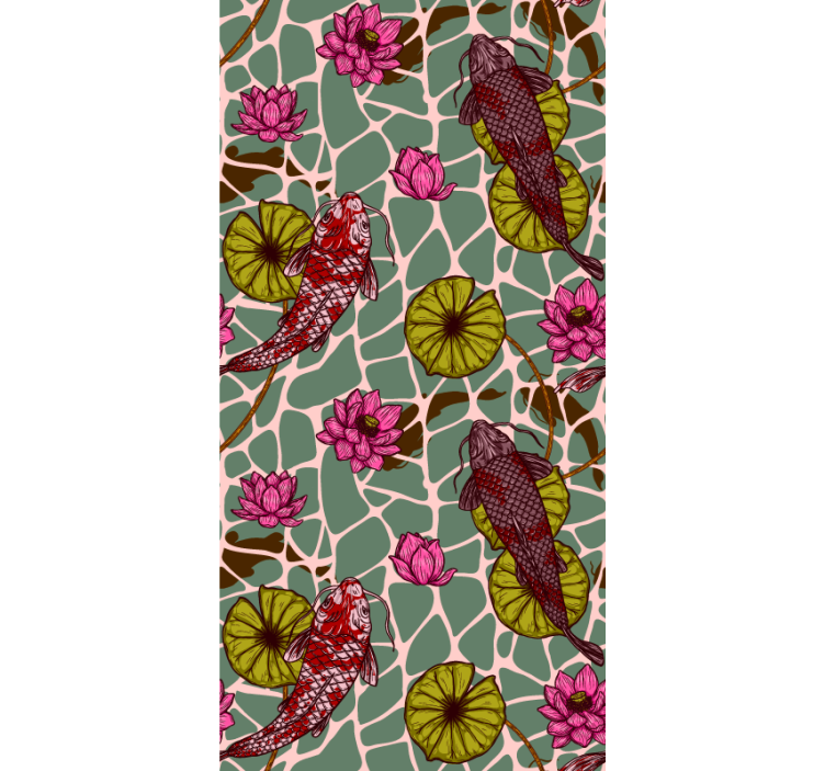 papel de parede de animais Carpa - TenStickers