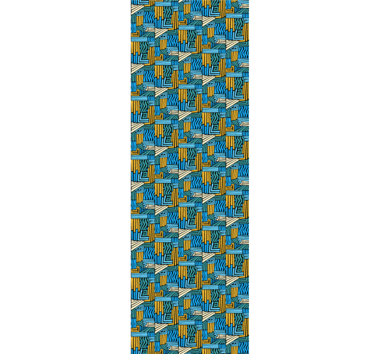 papel de parede formas geométricas entrelaçamento geométrico - TenStickers