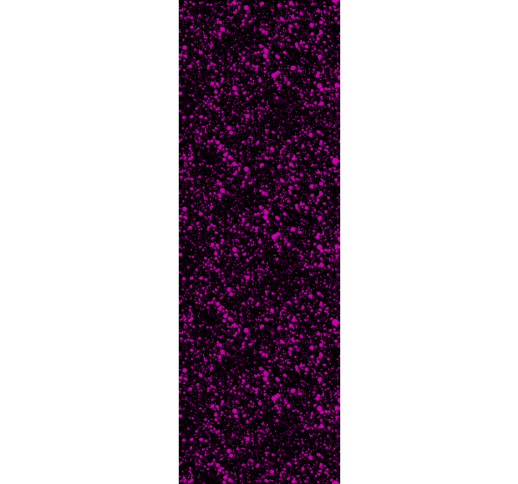 papel de parede artistíco Respingos de tinta preta e rosa - TenStickers