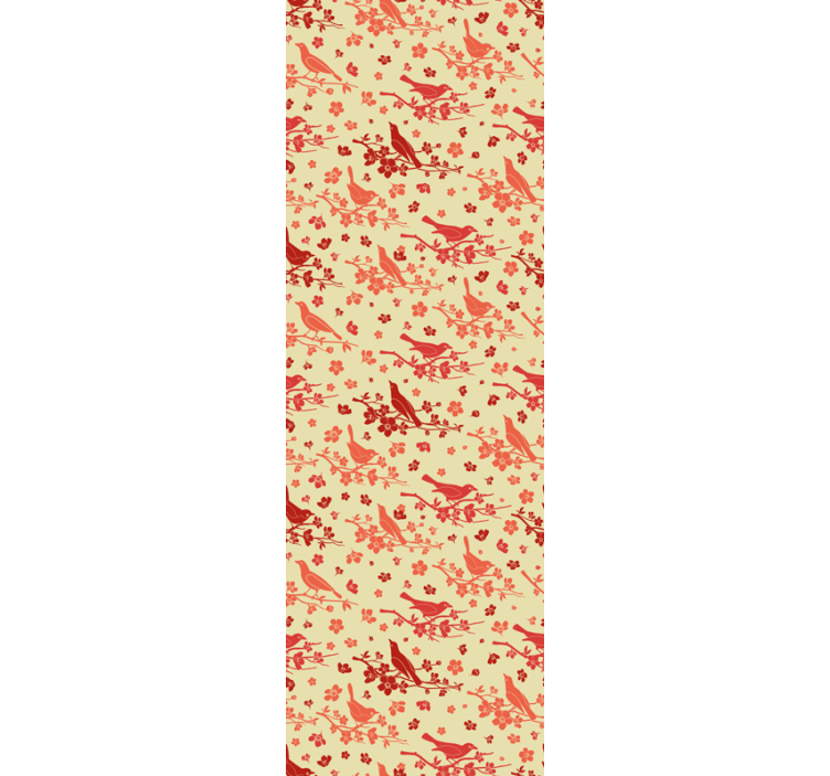 papel de parede floral aviário ornamental - TenStickers