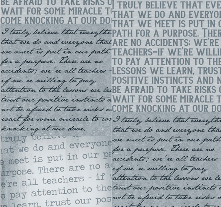 papel de parede com escritas Algo para pensar - TenStickers