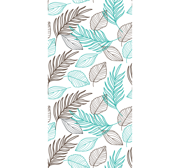 Papel de parede natureza Folhas verdes - TenStickers