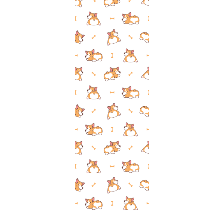 Papel de parede cães corgis brincalhões - TenStickers