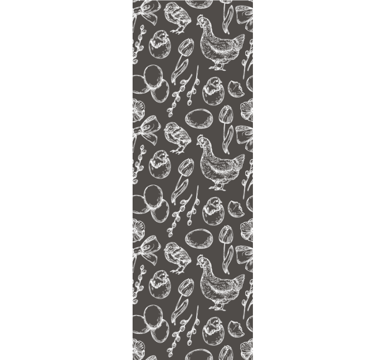 papel de parede para sala Ovo de galinha da primavera moderno - TenStickers