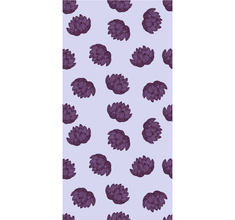 papel de parede floral Flor de lótus roxa - TenStickers