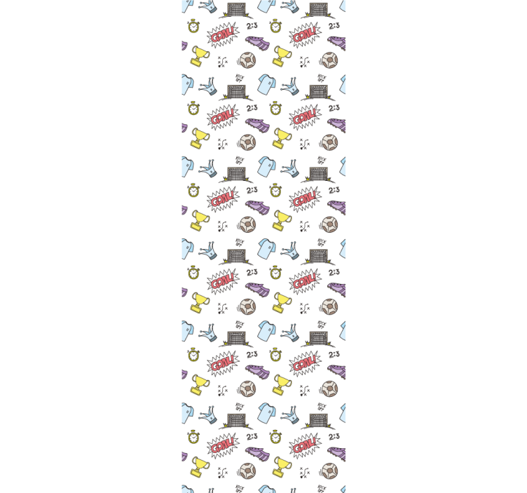 Papel de parede juvenil Padrão  de futebol - TenStickers