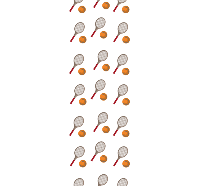 Papel de parede personalizável inspirado no tênis - TenStickers