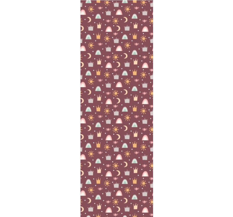 Papel de parede nórdicos padrão celestial - TenStickers