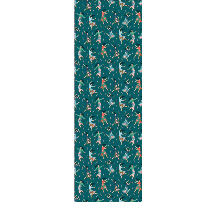 papel de parede floral Mulheres dançando com - TenStickers