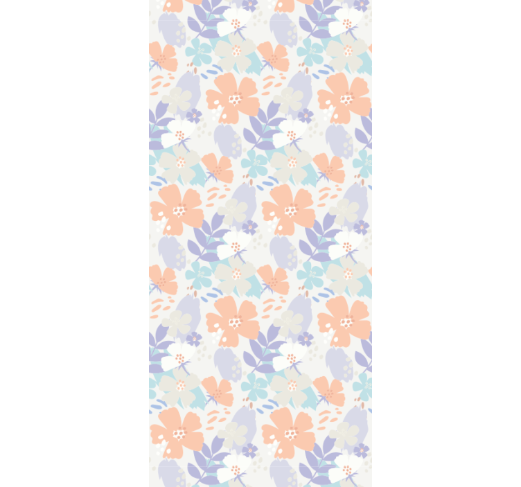 papel de parede flores estampa de pétalas florais - TenStickers