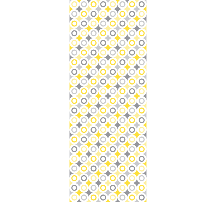 Papel de parede círculos e bolinhas padrão circular - TenStickers